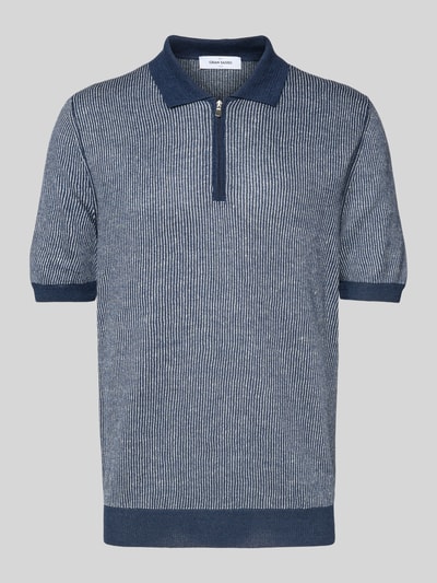 GRAN SASSO Regular Fit Poloshirt mit Reißverschluss Marine 2