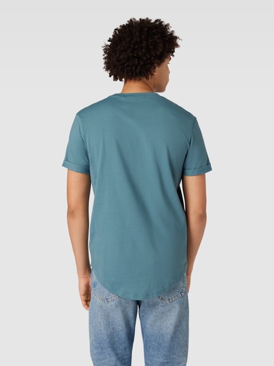 Calvin Klein Jeans T-shirt met labelpatch Rookblauw - 5