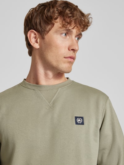 Lerros Sweatshirt mit Label-Stitching Mint 3