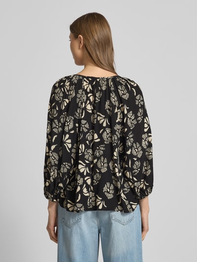 Bash Bluzka o kroju relaxed fit z rękawem o dł. 3/4 model ‘AURA’ Czarny 5