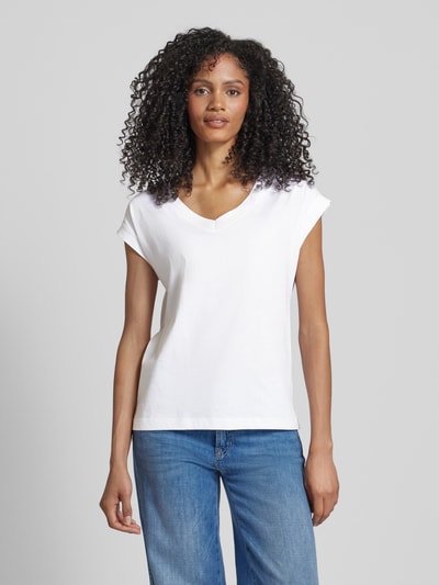 Esprit T-Shirt mit Kappärmeln Weiss 4