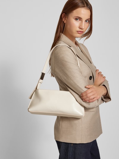 CK Calvin Klein Handtas met labeldetail Beige - 1