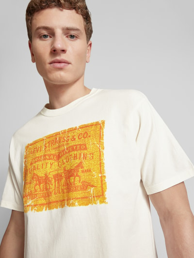 Levi's® T-shirt met labelprint Wit - 3