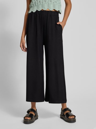 Marc O'Polo DENIM Wide Leg Stoffhose mit verkürztem Schnitt Black 4