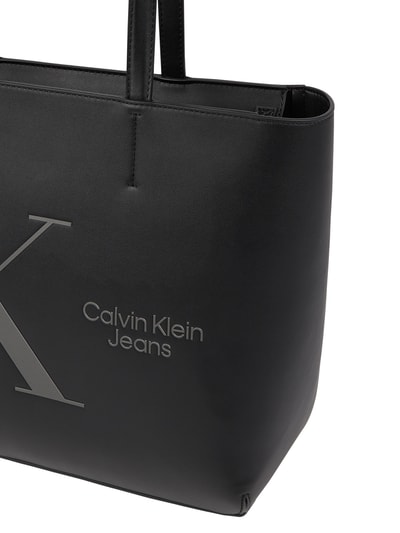 Calvin Klein Jeans Shopper in Leder-Optik Black 3