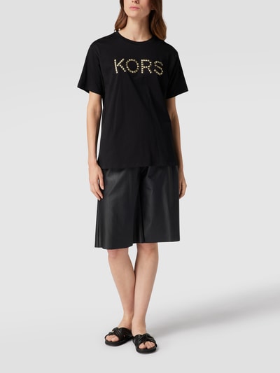 MICHAEL Michael Kors T-Shirt aus Baumwolle mit Nietenbesatz Black 1