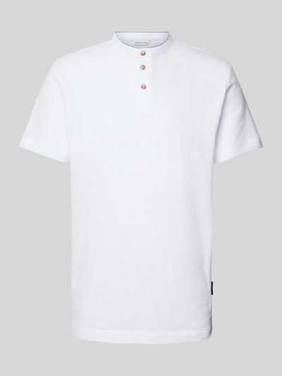 Tom Tailor Regular Fit Poloshirt mit Strukturmuster Weiss 2