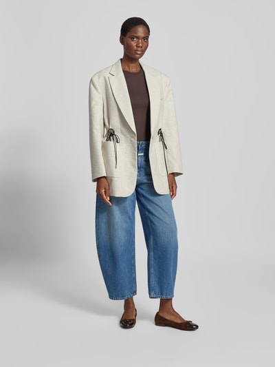 Tory Burch Ballerinas aus echtem Leder Dunkelbraun 1