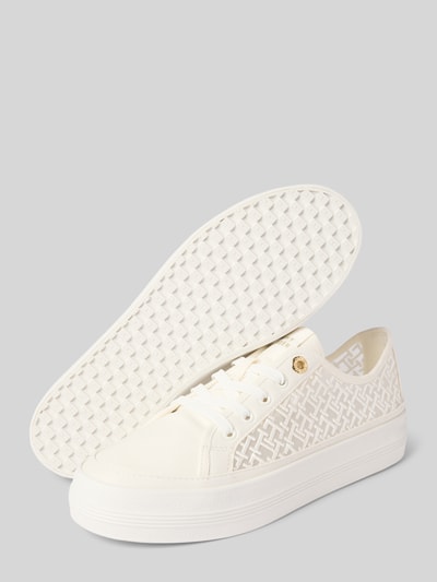 Tommy Hilfiger Sneakersy niskie z efektem siateczki Biały 4
