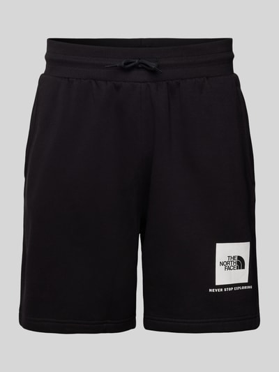 The North Face Regular fit sweatshorts met labelprint Zwart - 2