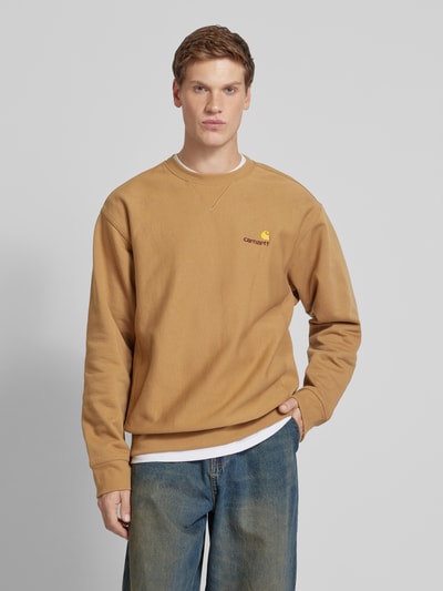 Carhartt Work In Progress Sweatshirt mit gerippten Abschlüssen Beige 4