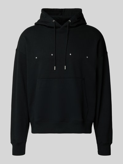 HUGO Relaxed Fit Hoodie aus reiner Baumwolle Modell 'DOLAND' Black 2