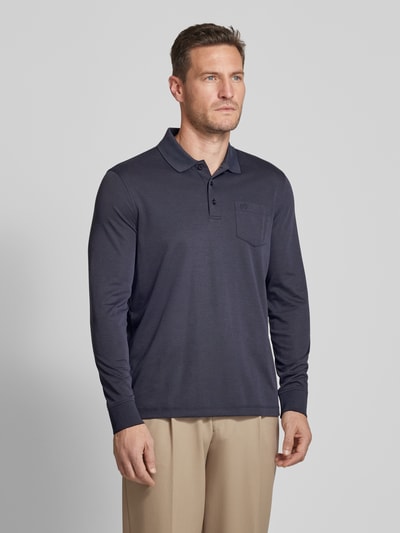 bugatti Poloshirt met borstzak Marineblauw - 4