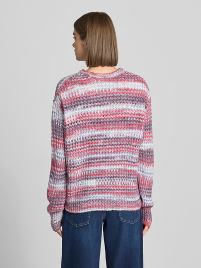 JJXX Strickpullover mit Rundhalsausschnitt Modell 'SIMONE' Hellblau 5