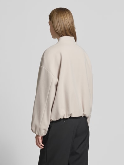 WHITE LABEL Jacke mit überschnittenen Schultern und Zweiwege-Reißverschluss Ecru 5