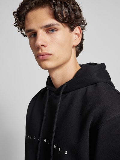 Jack & Jones Hoodie met labelprint Zwart - 3