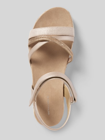 Tom Tailor Sandalen met klittenbandsluiting Roségoud - 3