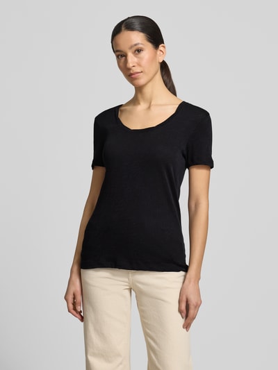 Marc O'Polo Regular Fit T-Shirt aus reiner Baumwolle Marine 4