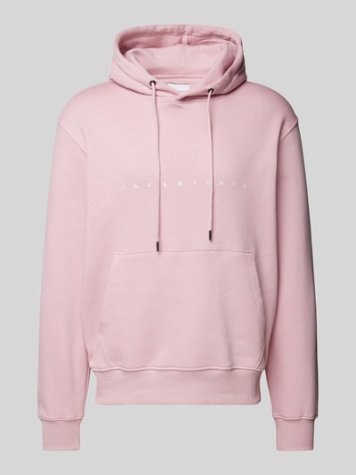 Jack & Jones Hoodie mit Label-Print Pink 1