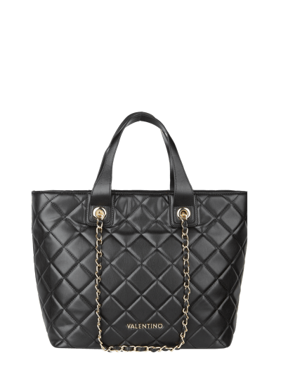 VALENTINO BAGS Shopper mit Steppnähten und Kettenriemen  Black 2