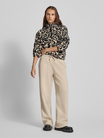 Only Regular fit schipperstrui met all-over motief, model 'NEW DALLAS' Metallic zwart - 1