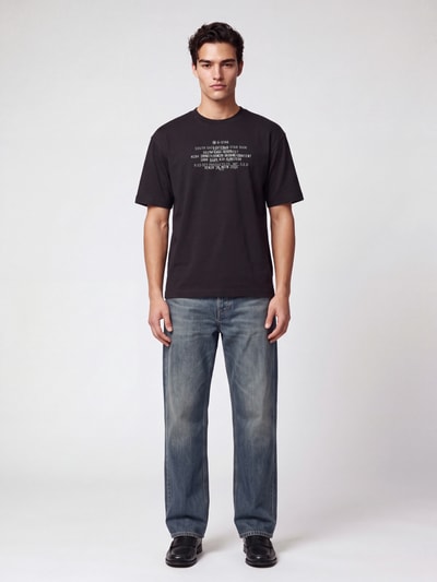 G-Star RAW T-Shirt mit zentralem Logo-Print Black 1