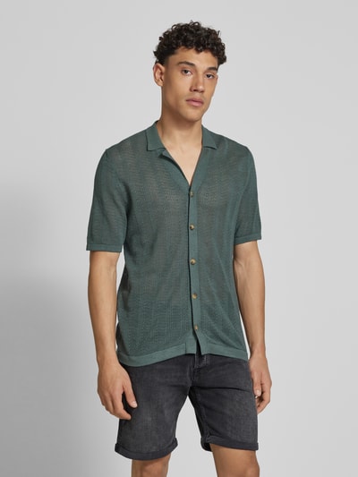 Only & Sons Freizeithemd mit Knopfleiste Modell 'DIEGO' Dunkelgruen 4