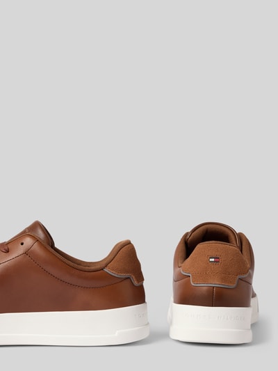 Tommy Hilfiger Lage sneakers van echt leer Cognac - 2