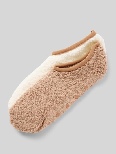 camano Socken in Teddyfell-Optik Sand 1