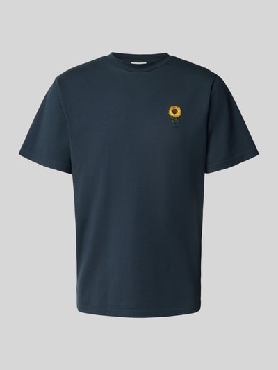 Forét T-Shirt mit Motiv-Stitching Modell 'TOURNESOL' Marine 2