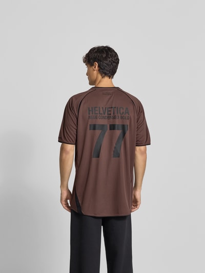 VETEMENTS Regular Fit Trikot mit Motiv-Stitching Mittelbraun 5