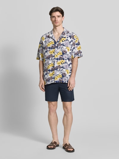 HUGO Koszula casualowa o kroju relaxed fit z czystej wiskozy model 'BEACH' Żółty 1