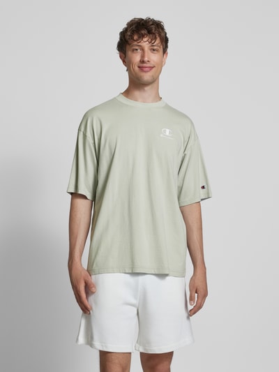 CHAMPION Relaxed Fit T-Shirt mit Label-Stitching Mint 4