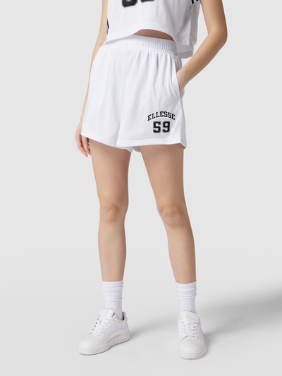 Ellesse Szorty z siateczki z naszywką z logo Biały 4