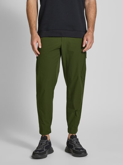 BOSS Green Hose mit Cargotaschen und elastischem Bund Dunkelgruen 4