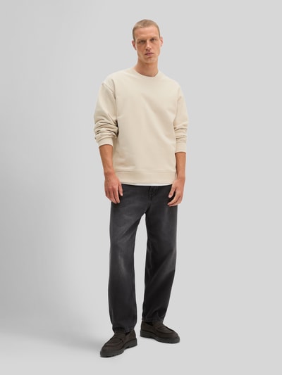 Marc O'Polo Relaxed Fit Sweatshirt aus reiner Baumwolle Sand 1