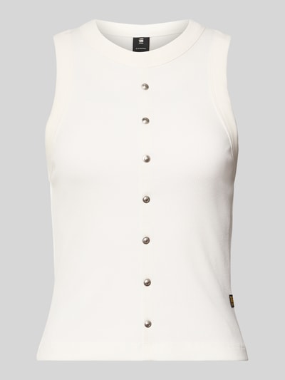 G-Star Raw Tanktop mit Nieten Modell 'Heritage' Offwhite 2