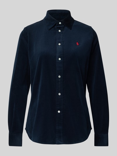 Polo Ralph Lauren Hemdbluse mit Label-Stitching Marine 2
