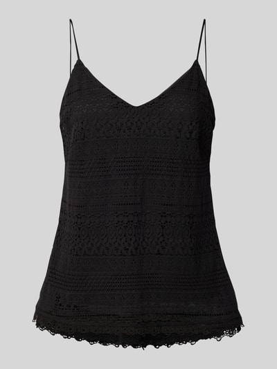 Vero Moda Relaxed Fit Trägertop aus Baumwoll-Mix Modell 'HONEY' Black 2