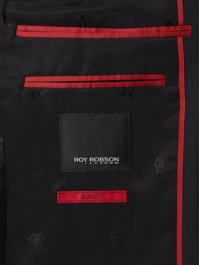 Roy Robson Slim Fit Anzug mit 2-Knopf-Sakko  Anthrazit 5