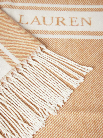 Lauren Ralph Lauren Schal mit Woll-Anteil und Fransen Camel 2