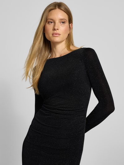 Jake*s Cocktail Slim fit cocktailjurk in glitterlook Zwart - 3