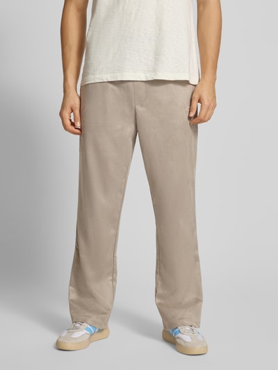 Pegador Stoffen broek met elastische band Lichtgrijs - 4