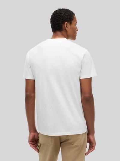 Tommy Jeans Regular Fit T-Shirt aus reiner Baumwolle Ecru 5