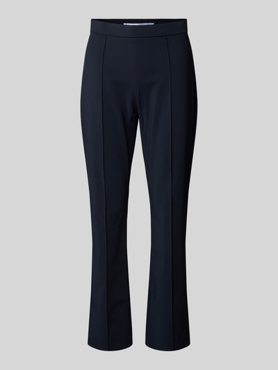 Raffaello Rossi Slim fit stoffen broek met vaste persplooien, model 'MACY' Marineblauw - 2