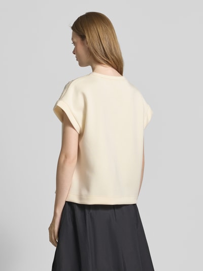 Zero Strickshirt mit Viskose-Anteil und Nietenbesatz Beige 5