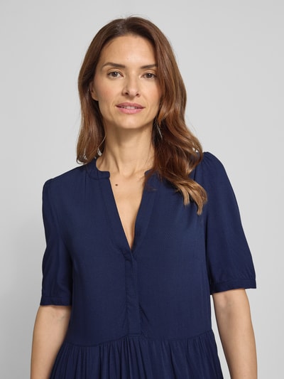 ZABAIONE Knielange jurk van viscose, model 'Am44elia' Marineblauw - 3