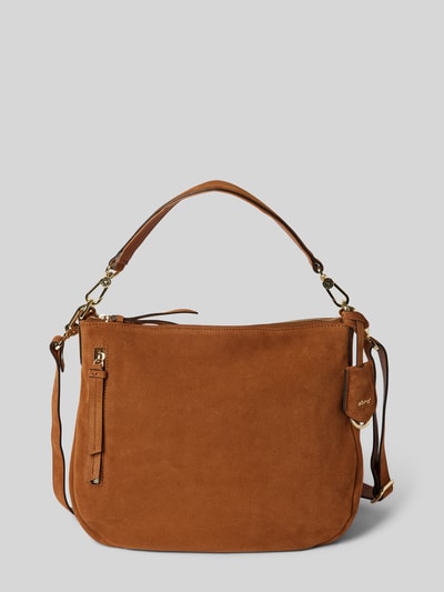 Abro Handtasche mit Label-Applikation Modell 'JUNA' Camel 2