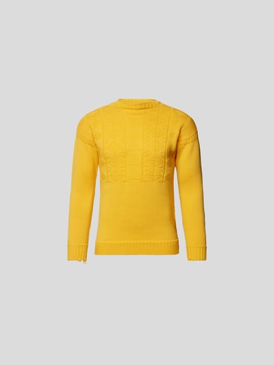 Maison Margiela Pullover mit Strukturmuster Gelb 2