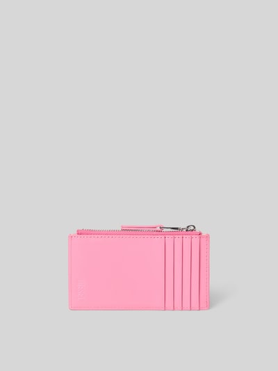 Diesel Kartenetui aus Leder-Mix Pink 2